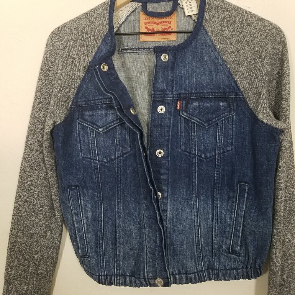 Levi's Jean Jacket Blue and Gray Size S - Picture 2 of 6